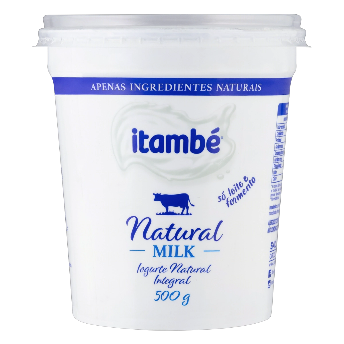 Iogurte Itambe 500g Natural Milk