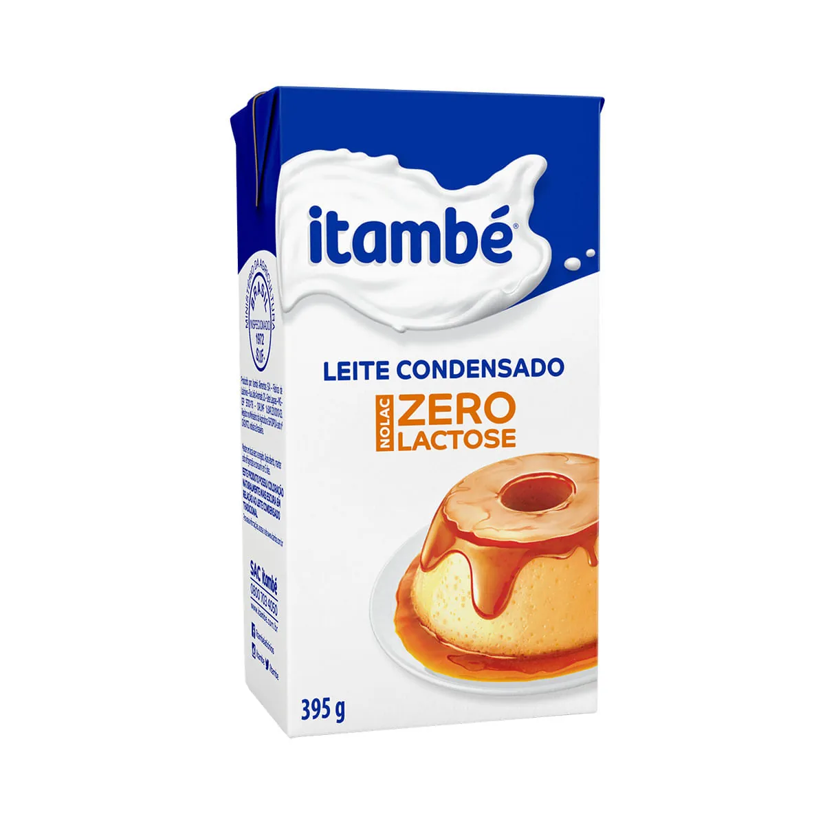 Leite Condensado Zero Lactose Itambé Nolac Caixa 395g