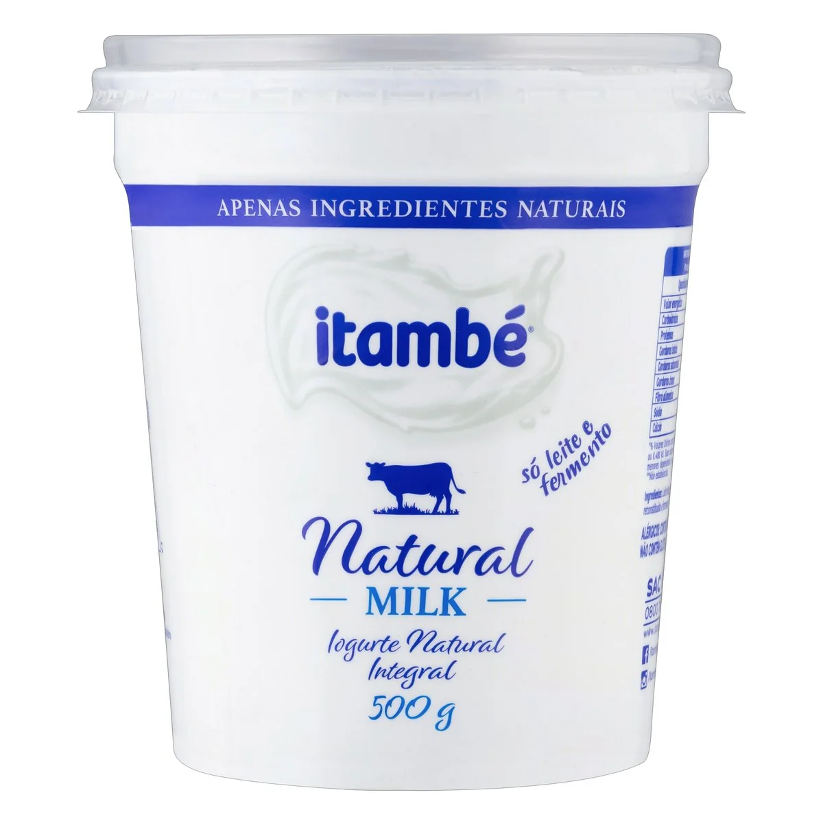 Iogurte Integral Itambé Natural Milk 500g