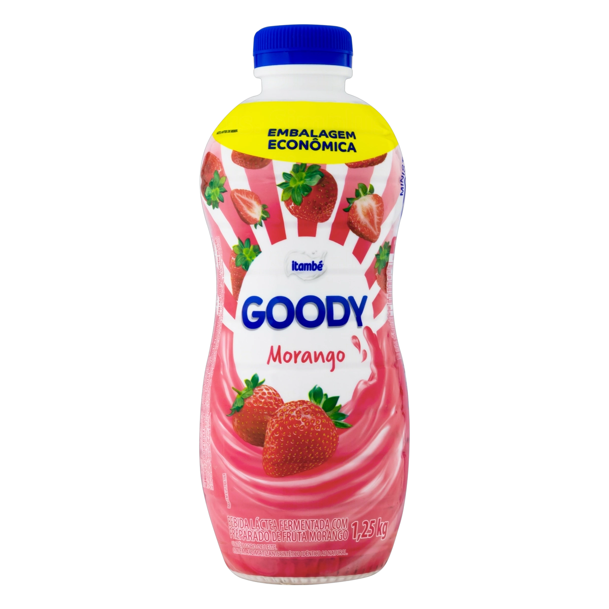 Bebida Láctea Fermentada Morango Itambé Goody Garrafa 1,15kg Embalagem Econômica