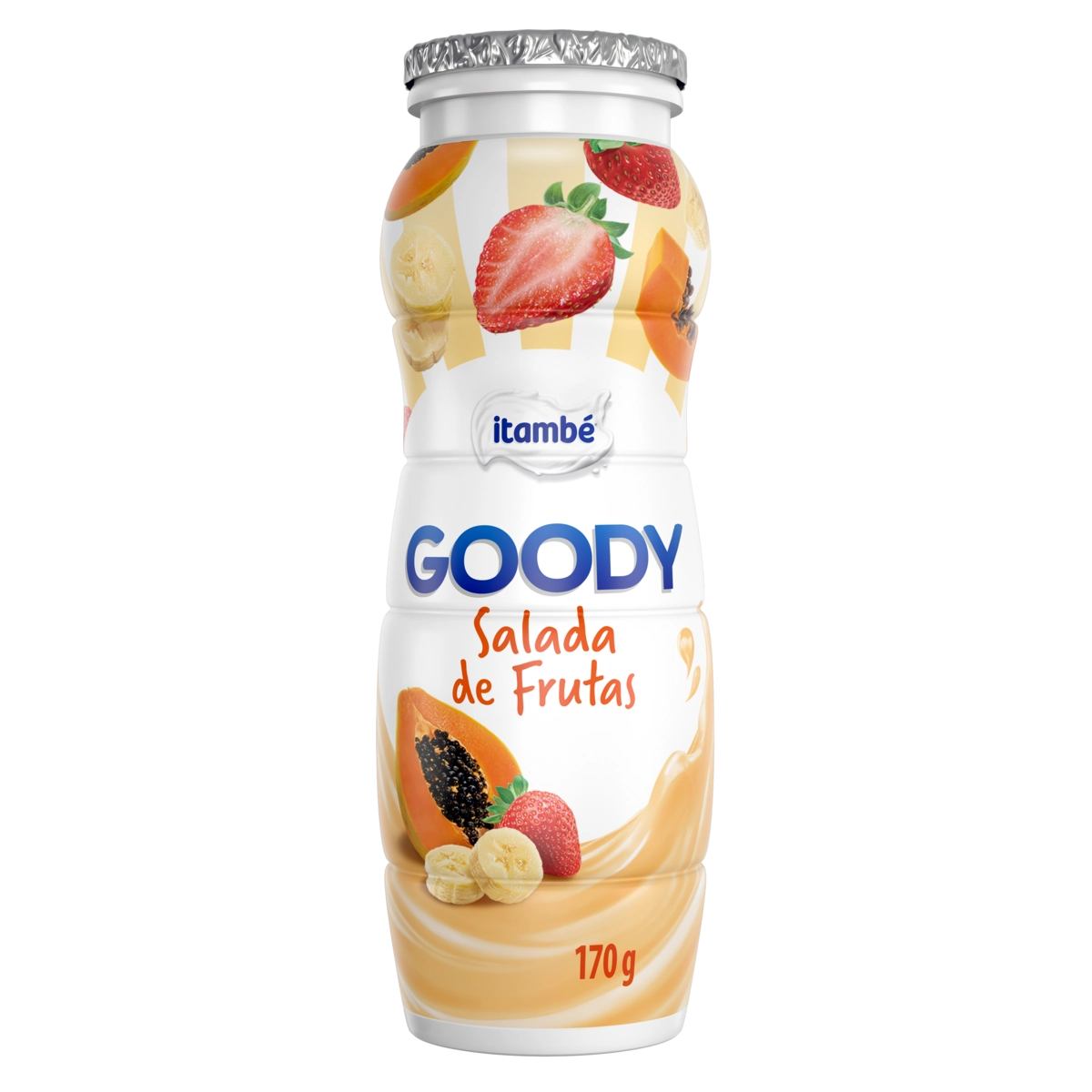 Bebida Láctea Fermentada Salada De Frutas Itambé Goody Frasco 170g