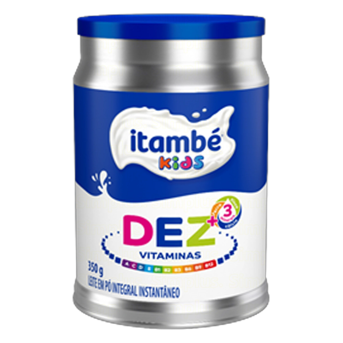 Leite Pó Instantâneo Integral Itambé Kids Dez Vitaminas Lata 350g
