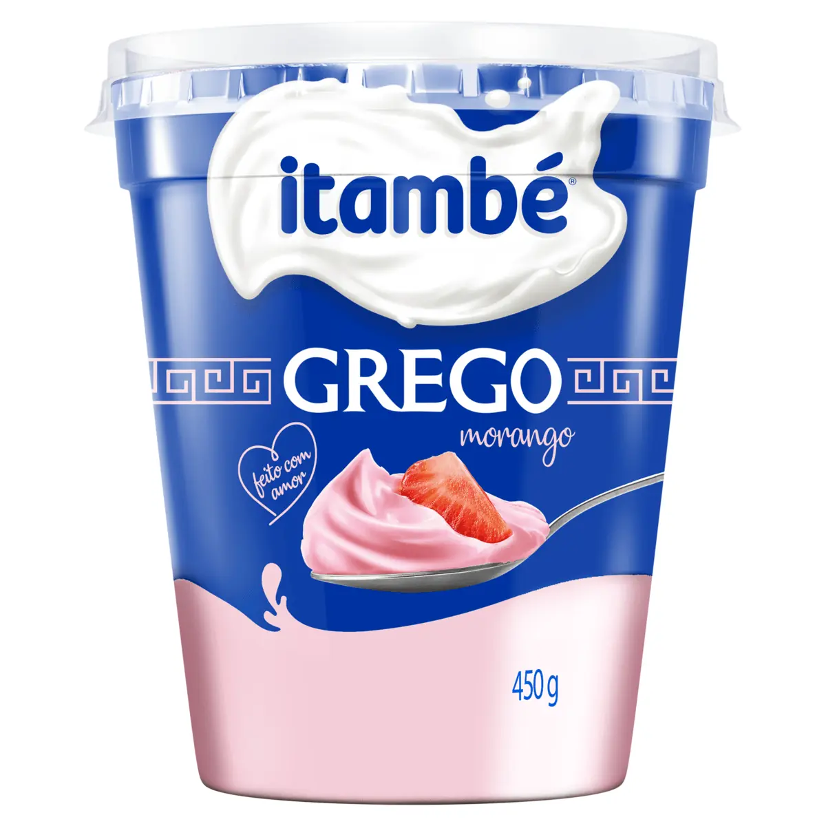 Iogurte Integral Grego Morango Itambé 450 g