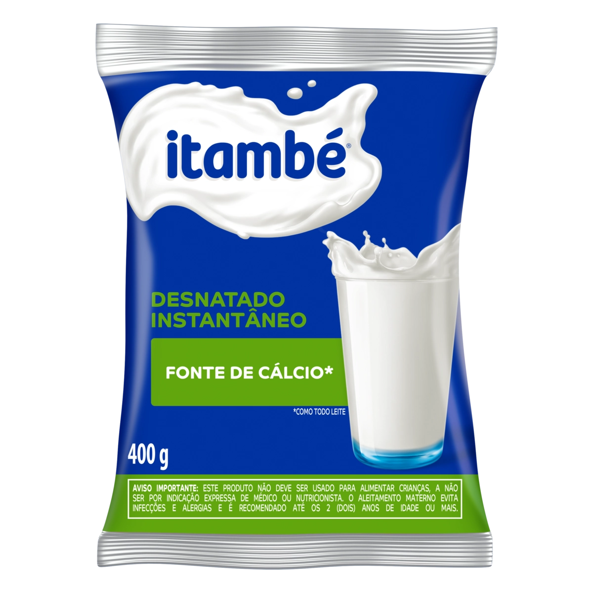 Leite Pó Instantâneo Desnatado Itambé Pacote 400g