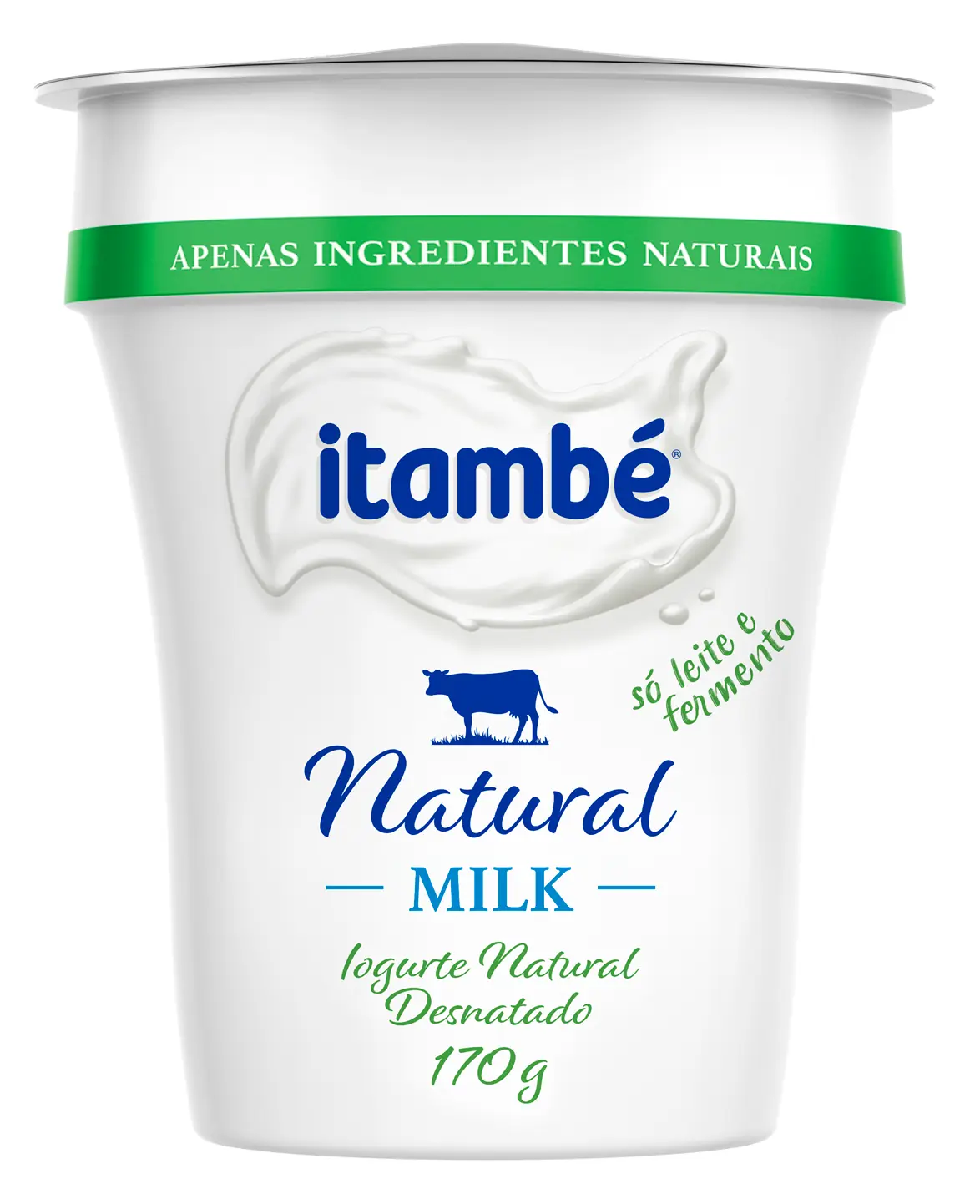 Iogurte Desnatado Natural Itambé Milk Pote 170g