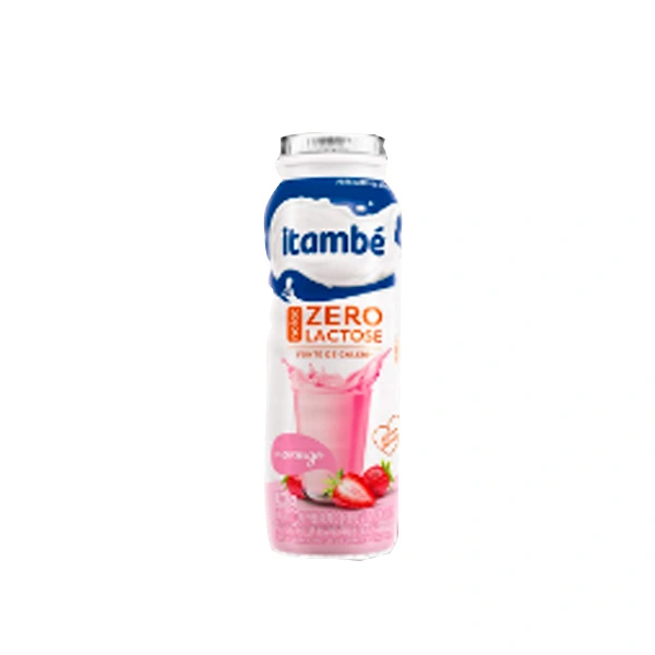 Iogurte Parcialmente Desnatado Morango Zero Lactose Itambé Nolac Garrafa 170g