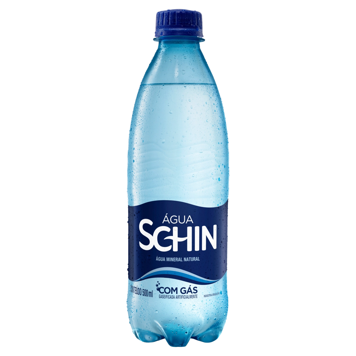 água Mineral Natural Com Gás Schin Garrafa 500ml