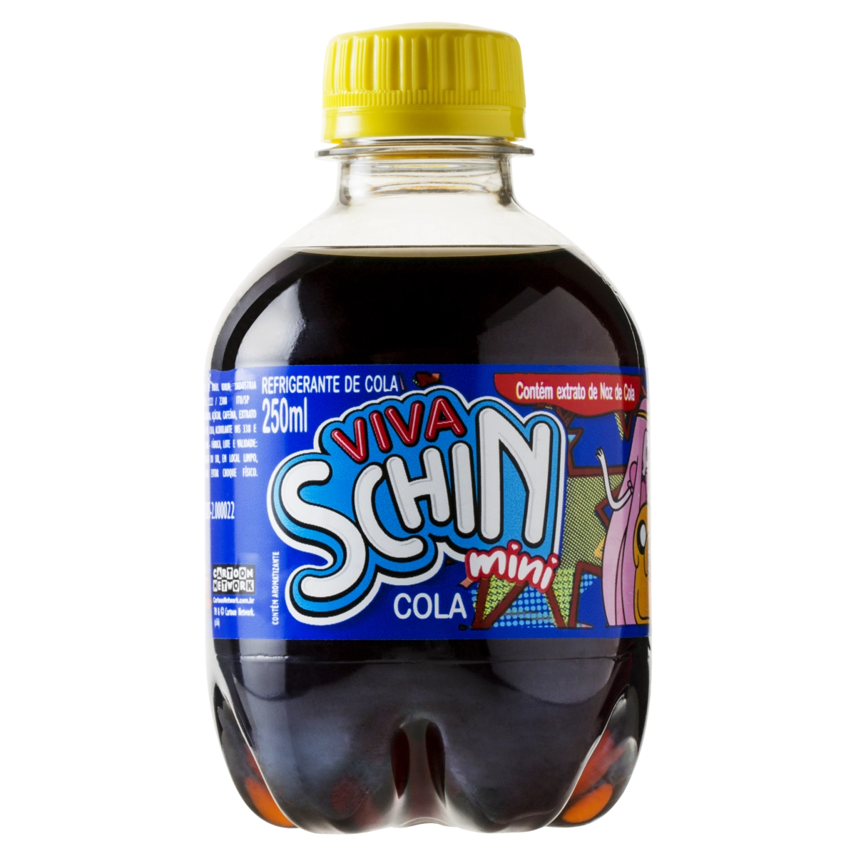 Refrigerante Cola Adventure Time Viva Schin Mini Garrafa 250ml