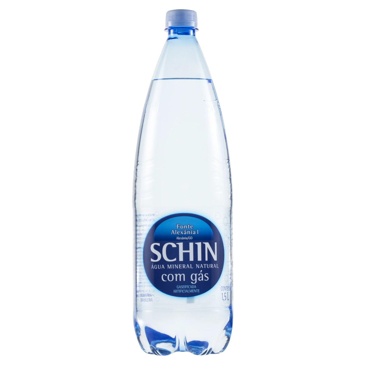 água Mineral Natural Com Gás Schin Garrafa 1,5l