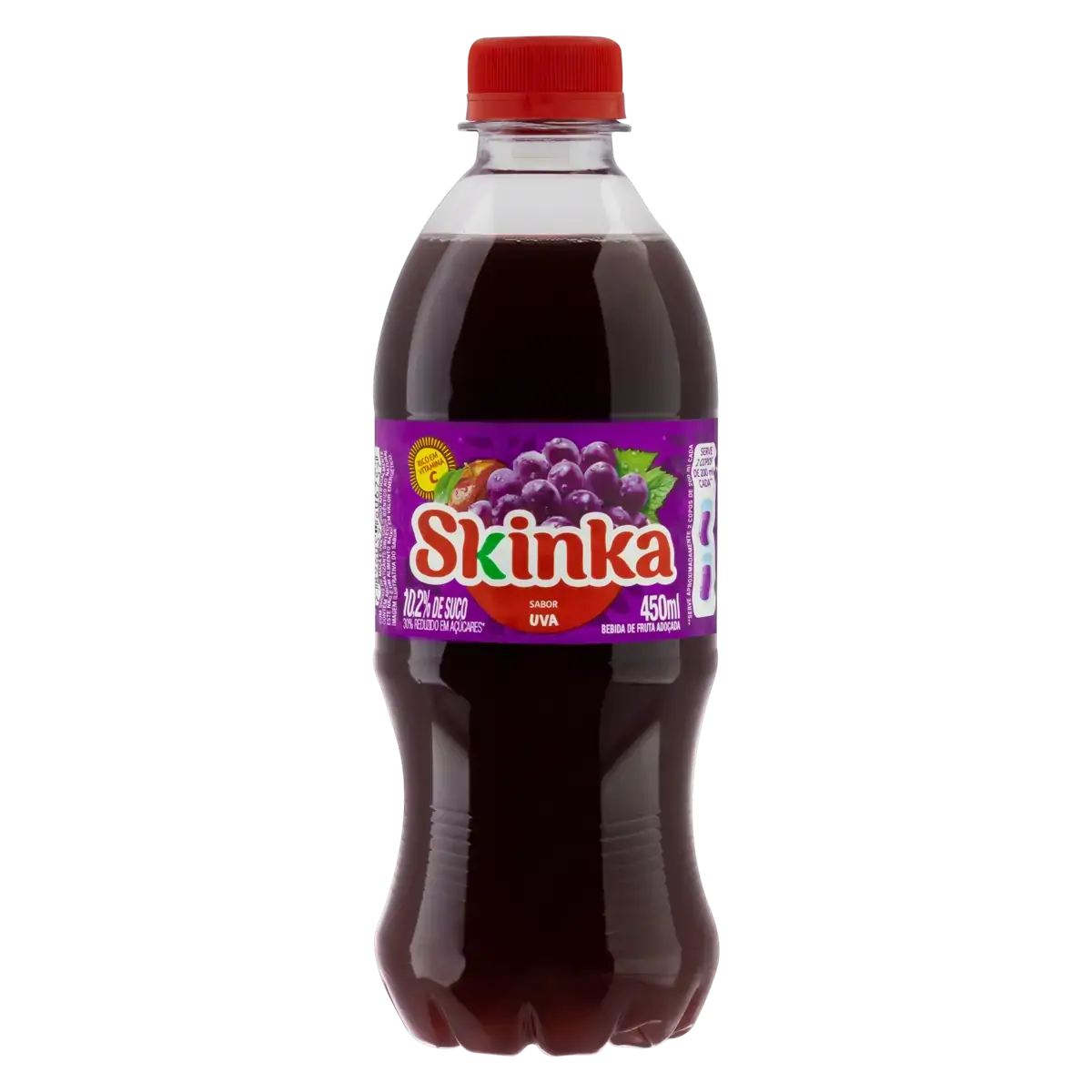 Bebida Adoçada Uva Skinka Garrafa 450ml