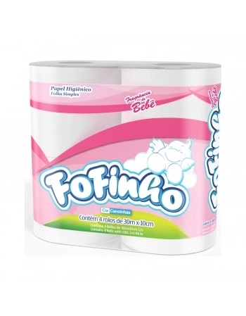 Papel H Fofinho Fs 30mt Perf Bebe 16x4