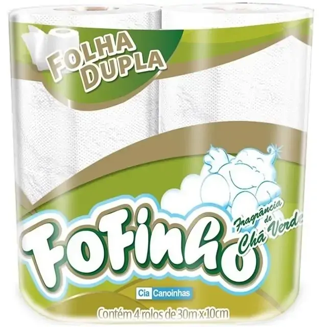 Papel Higiênico Fofinho C/4 Cha Verde