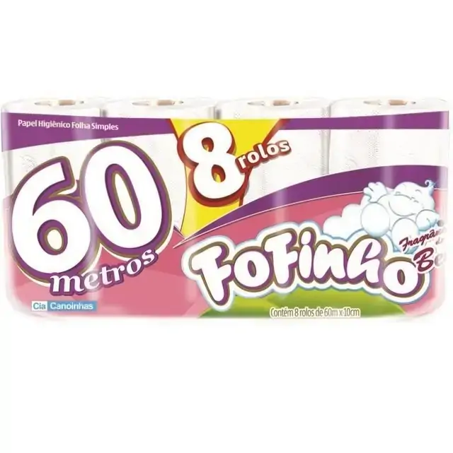 Papel H Fofinho Fs 30mt Perf Bebe 8x8
