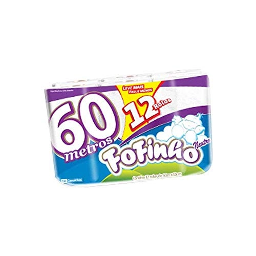 Papel Higiênico Fofinho Neutro 60mt C/12