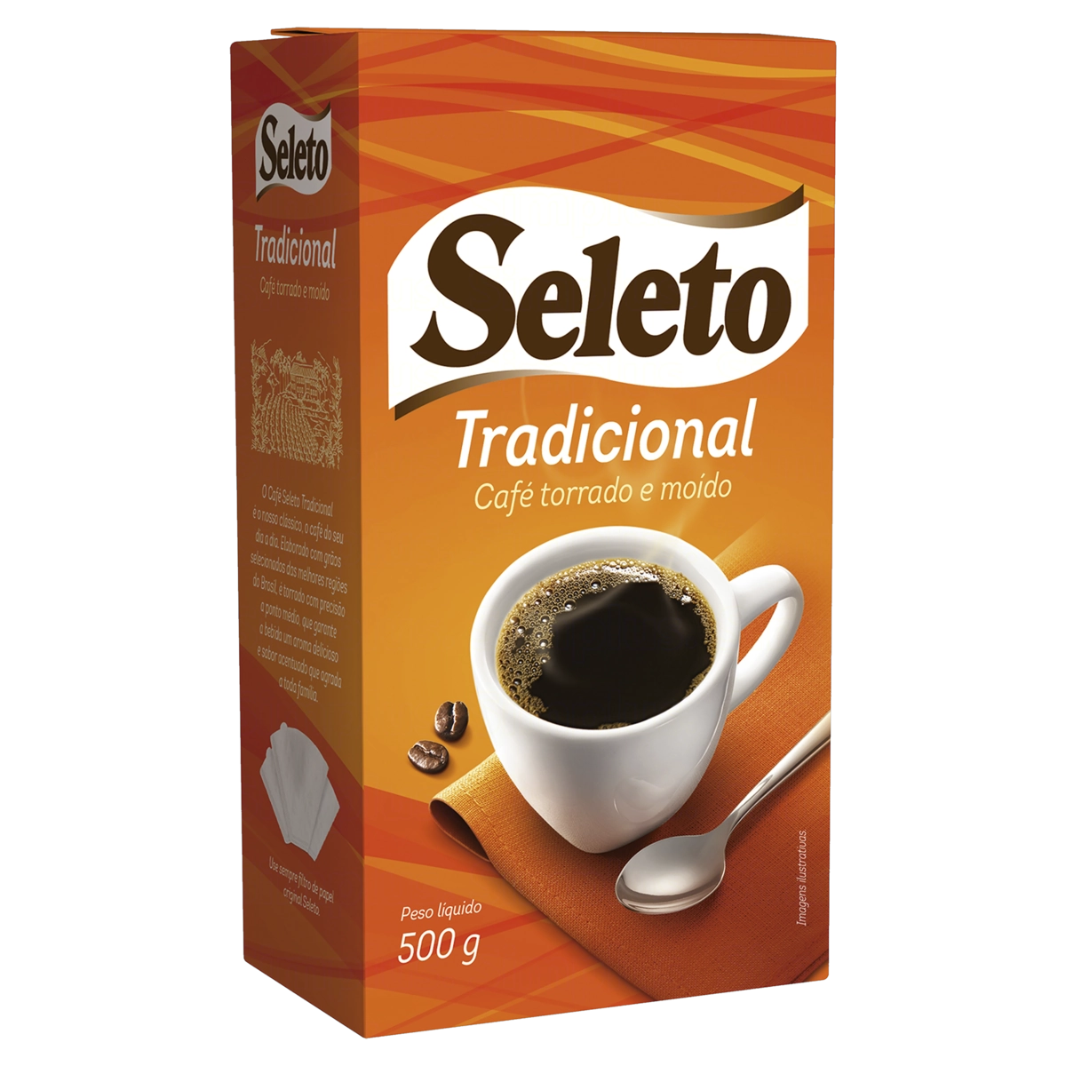 Café Torrado E Moído A Vácuo Tradicional Seleto Pacote 500g