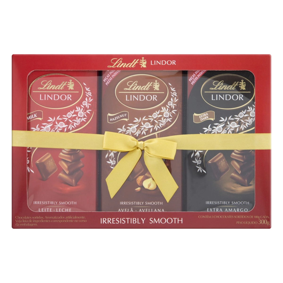 Kit Chocolate Sortido Lindt Lindor 300g 3 Unidades