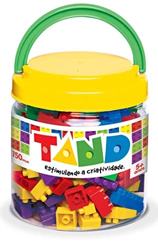 Pote com Blocos de Montar Tand Kids - 150 Peças - Toyster