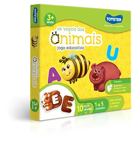 Jogo Educativo As Vogais Dos Animais Toyster