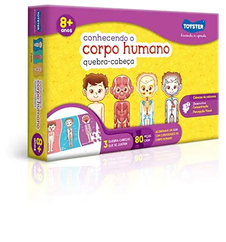 Quebra Cabeça Conhecendo O Corpo Humano 240 Peças Toyster
