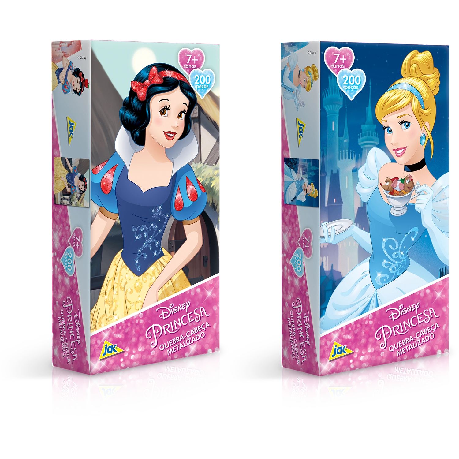 Quebra Cabeça Princesa Branca De Neve 200 Peças Jak