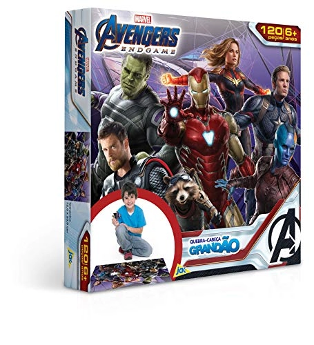 Quebra Cabeça Grandão 120 Peças Os Vingadores Jak