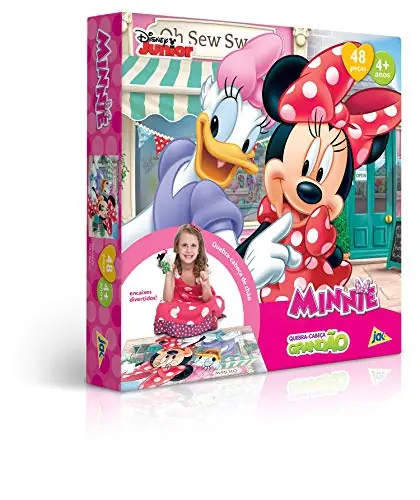 Quebra Cabeça Grandão Minnie 48 Peças Jak