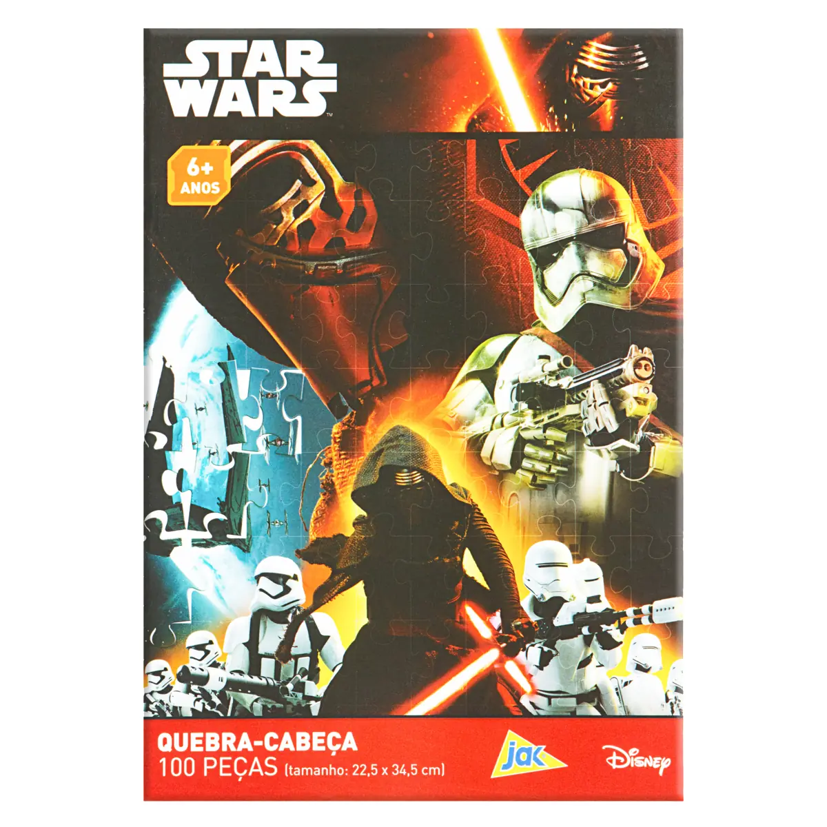 Quebra Cabeça Star Wars Jak 22,5cm X 34,5cm 100 Peças