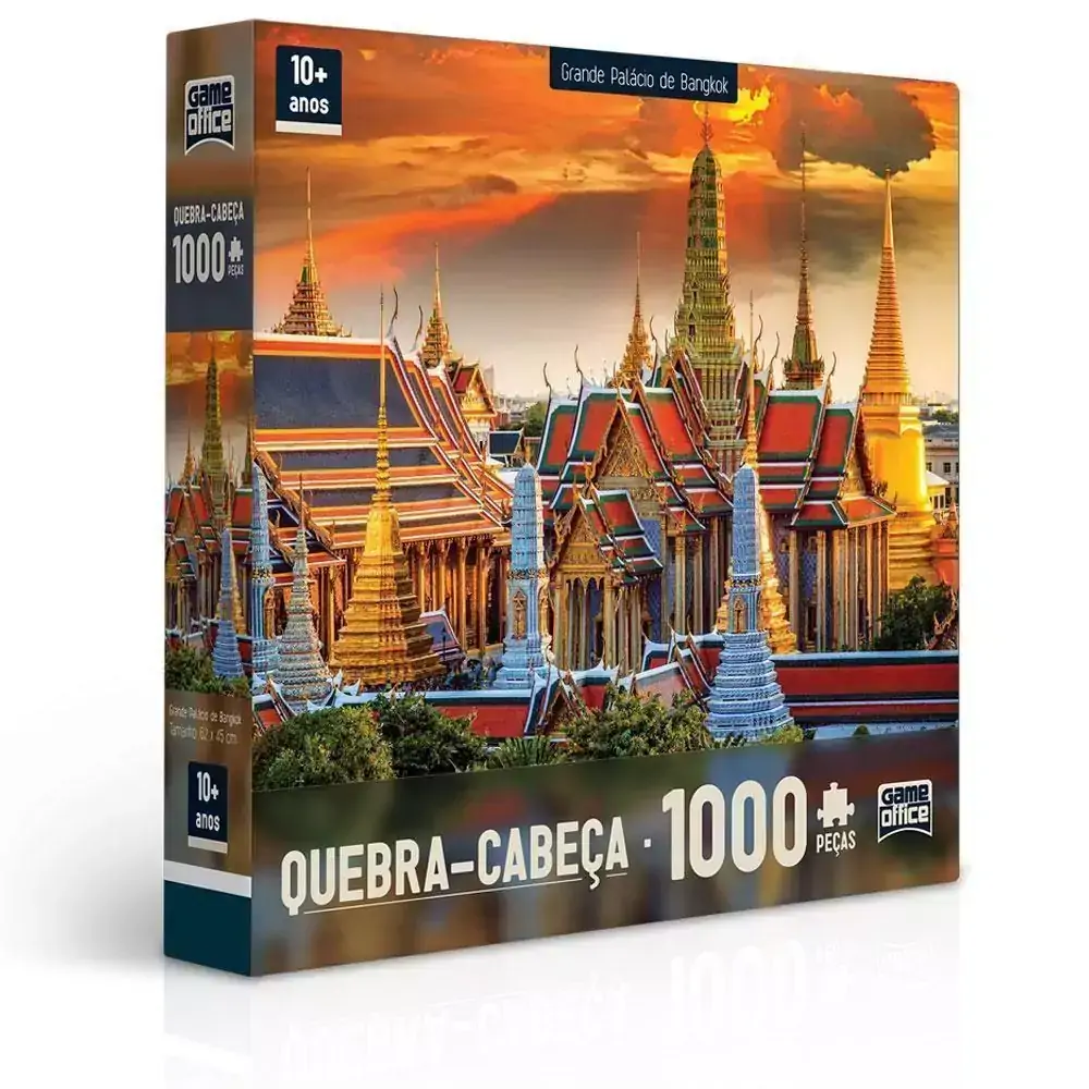 Quebra-Cabeça - 1000 Peças - Grande Palácio de Bangkok - Toyster