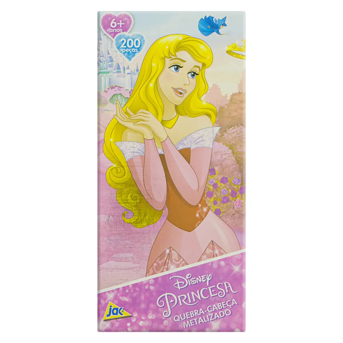 Quebra Cabeça Metalizado Princesa Jak 200 Peças