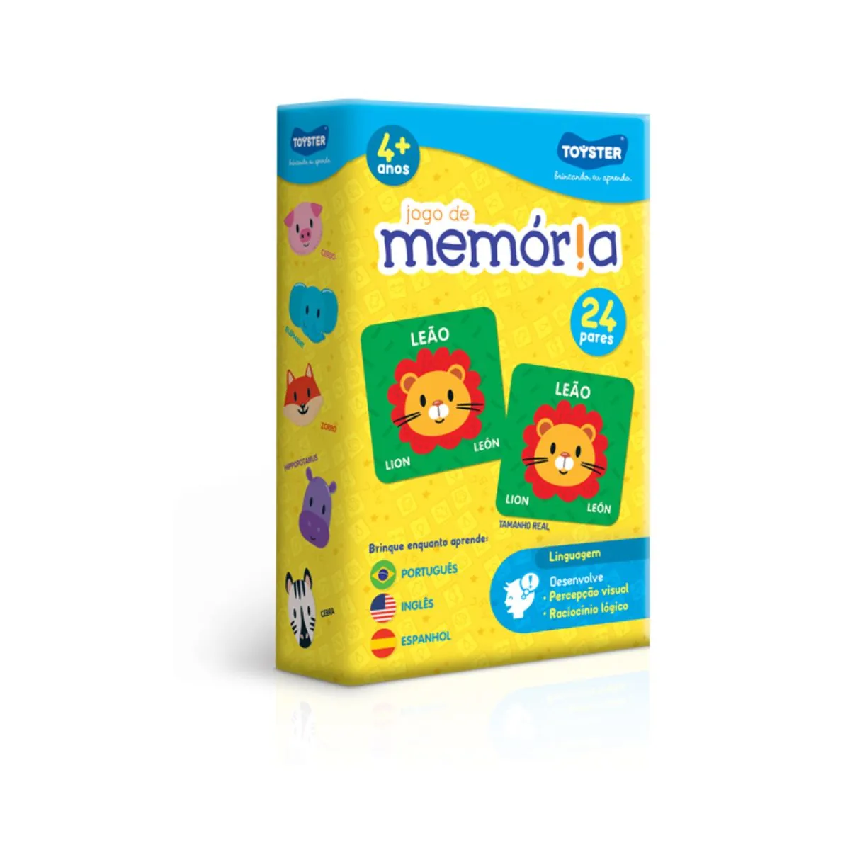 Jogo da Memória Trilingue Toyster 2566