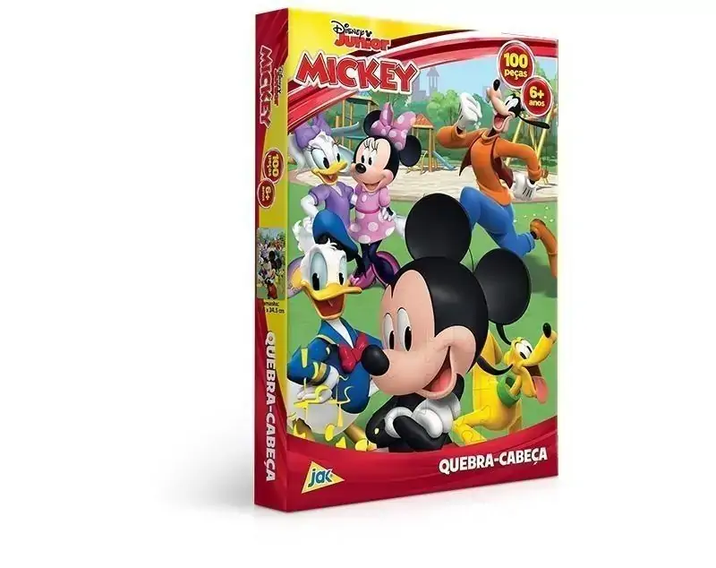 Quebra-Cabeça 100 Peças Encapado Mickey 2585 Toyster