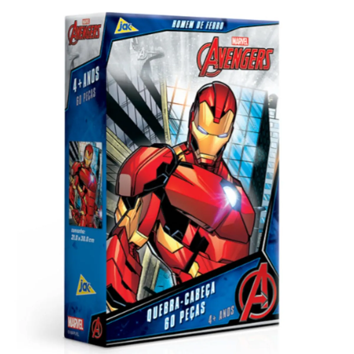 Quebra Cabeca 60 PCS os Vingadores - Homem de Ferro