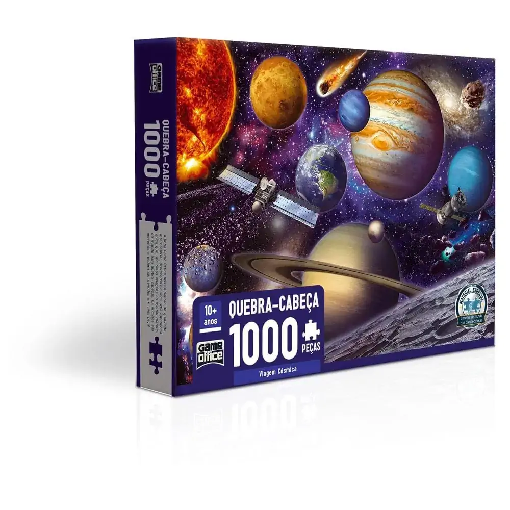 Quebra-Cabeça - 1000 peças - Viagem Cósmica - Game Office - Toyster