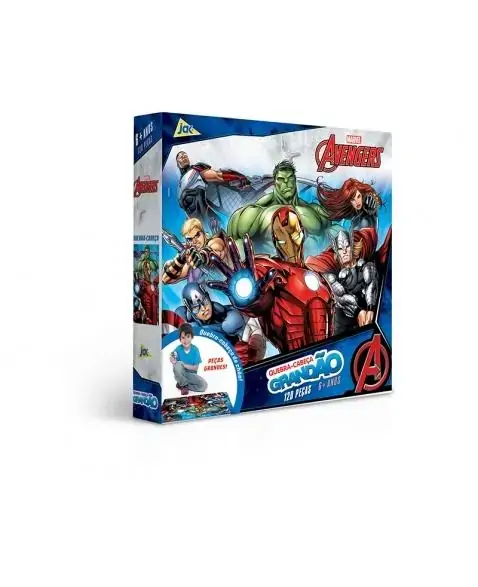 Quebra Cabeca 120 PCS Gigante os Vingadores