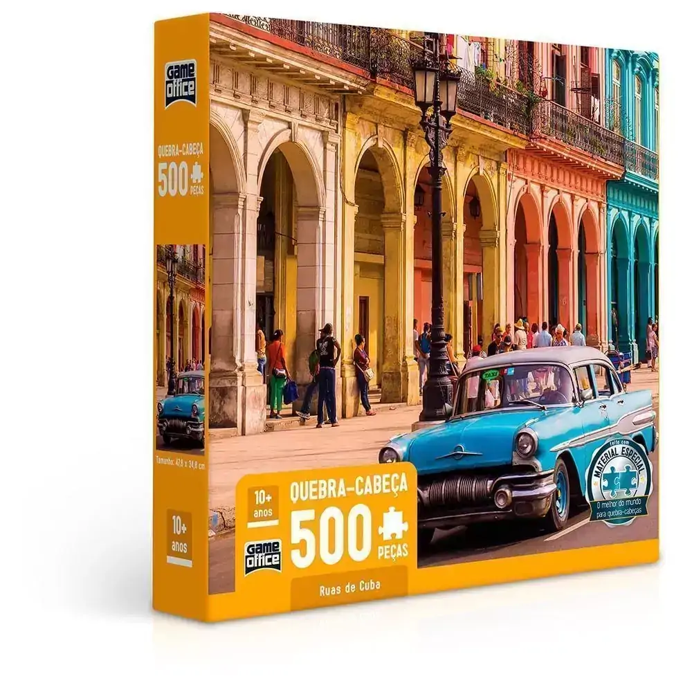 Quebra-Cabeça - 500 Peças - Ruas de Cuba - Toyster