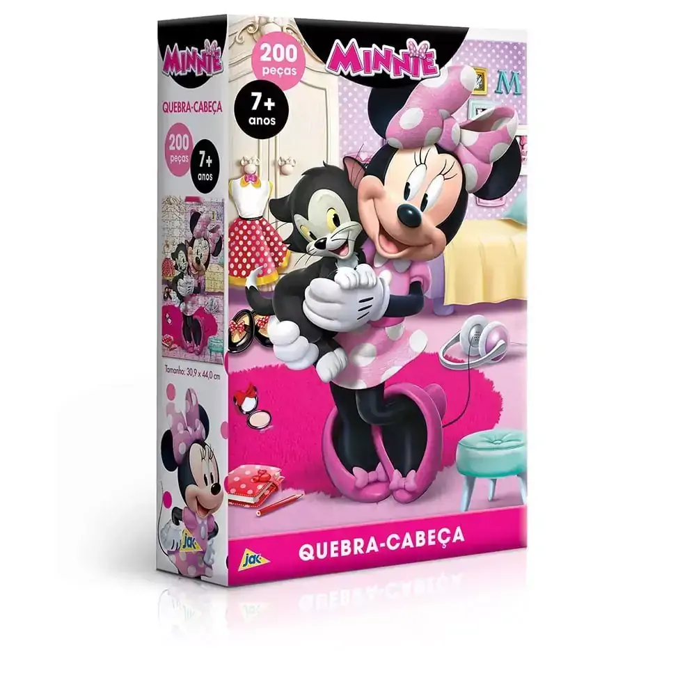 Quebra-Cabeça - 200 Peças - Minnie Mouse - Disney - Toyster
