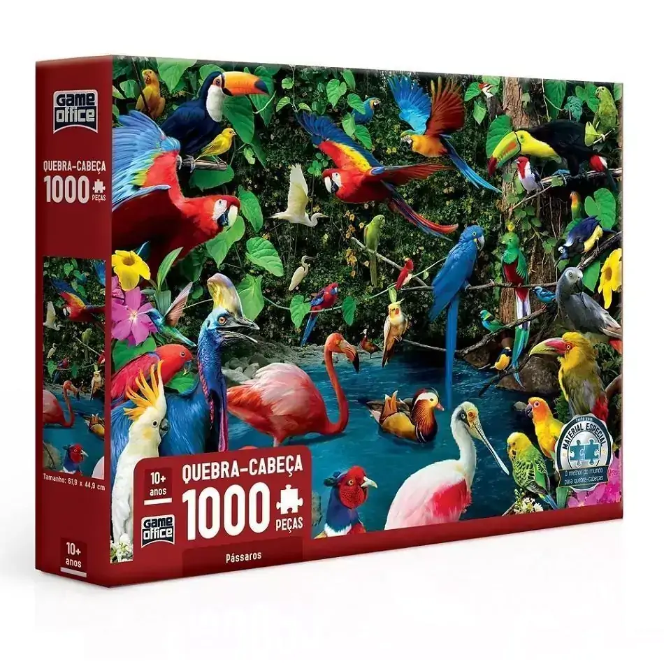 Quebra-Cabeça Passaros 1000 Peças - TOYSTER