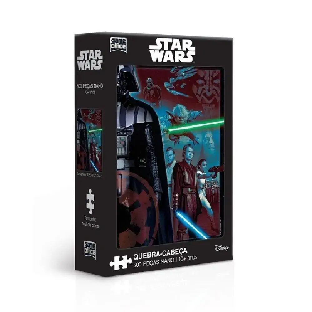 Quebra-Cabeça 500 Peças Nano - Star Wars Episódios I, Ii e Iii - Toyster