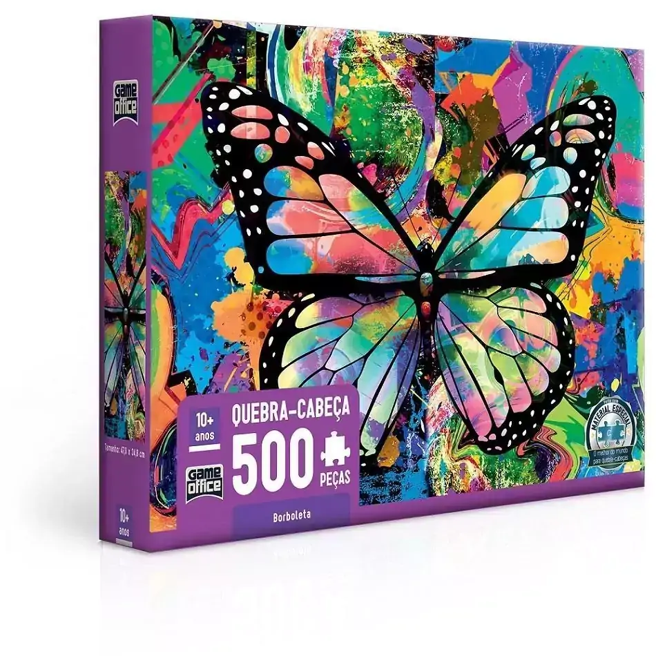 Quebra-Cabeça 500 Peças Borboletas - Toyster