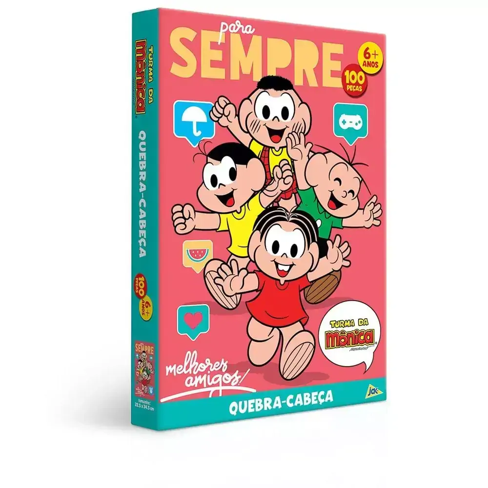 Quebra-Cabeça - 100 Peças - Turma da Mônica - Toyster
