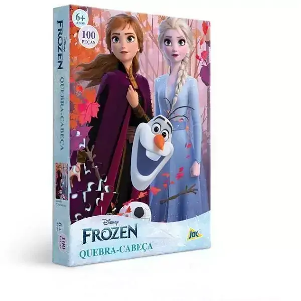 Quebra-Cabeça Frozen 100 Peças Encapado - JAK