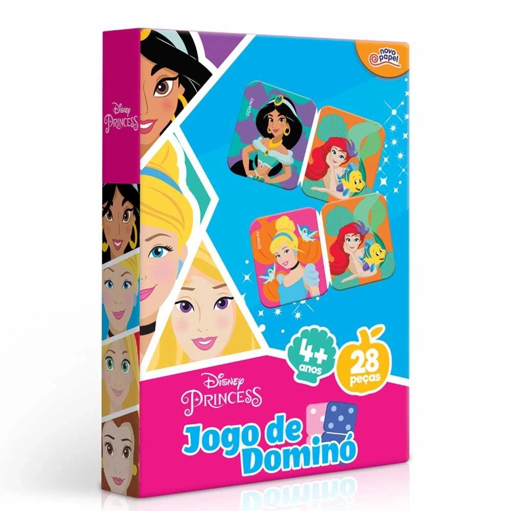 Brinq Domino Novo Papel Princesas 8009