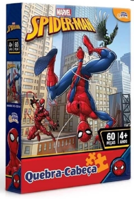 Brinq Quebra Cabeca Novo Papel 60pcs Homem Aranha 8012