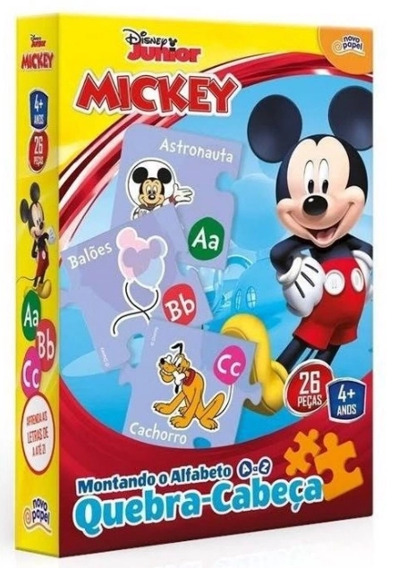 Quebra Cabeca Montando Alfabeto Mickey 8019 Nillo Tozzo