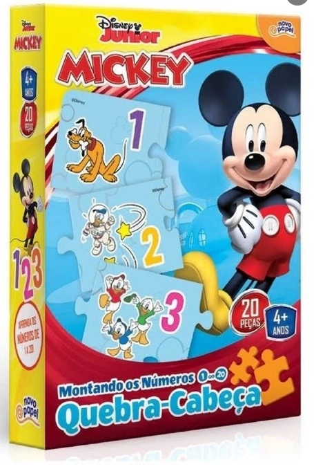 Quebra Cabeca Montando Numeros Mickey 8020 Nillo Tozzo