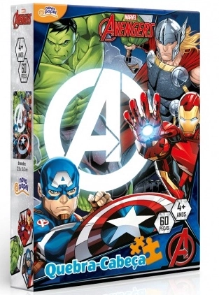Quebra Cabeca 60p Vingadores 8034 Nillo Tozzo