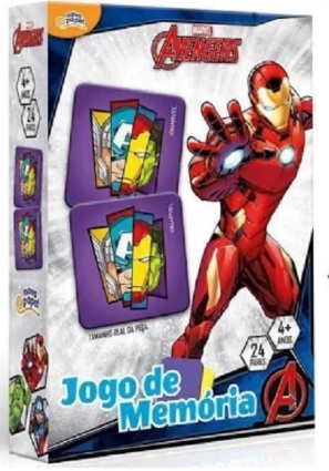 Jogo Memoria Vingadores 8038 Nillo Tozzo