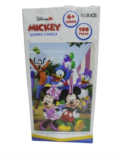 Quebra Cabeca Mickey 100 Pecas Isakids R9173