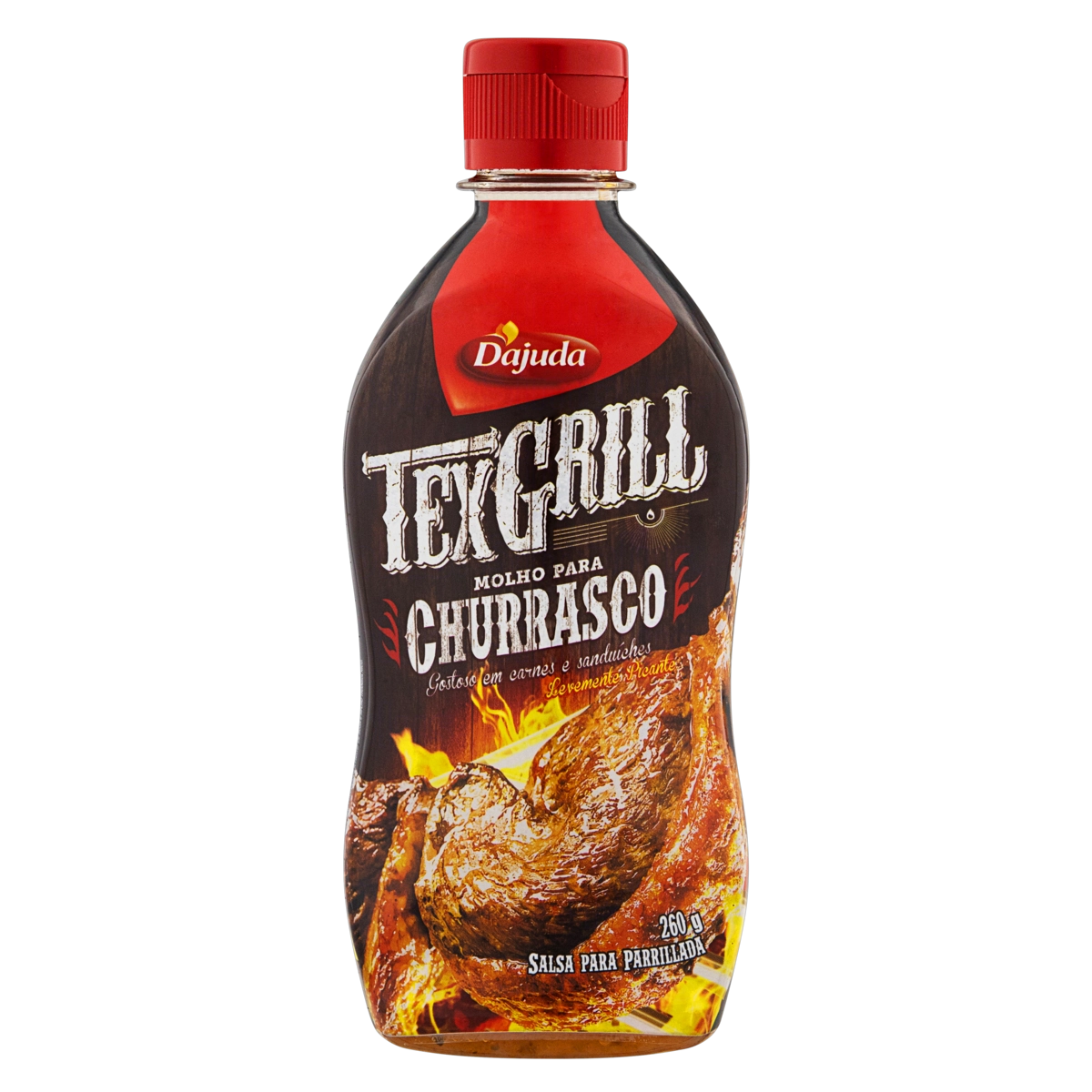 Molho Para Churrasco Levemente Picante Dajuda Texgrill Frasco 260g