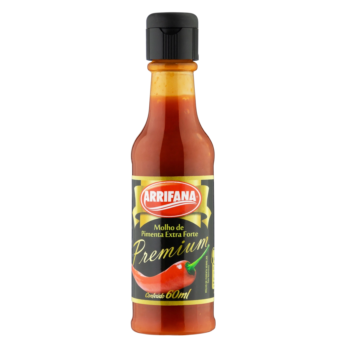 Molho De Pimenta Vermelha Extraforte Arrifana Premium Frasco 60ml